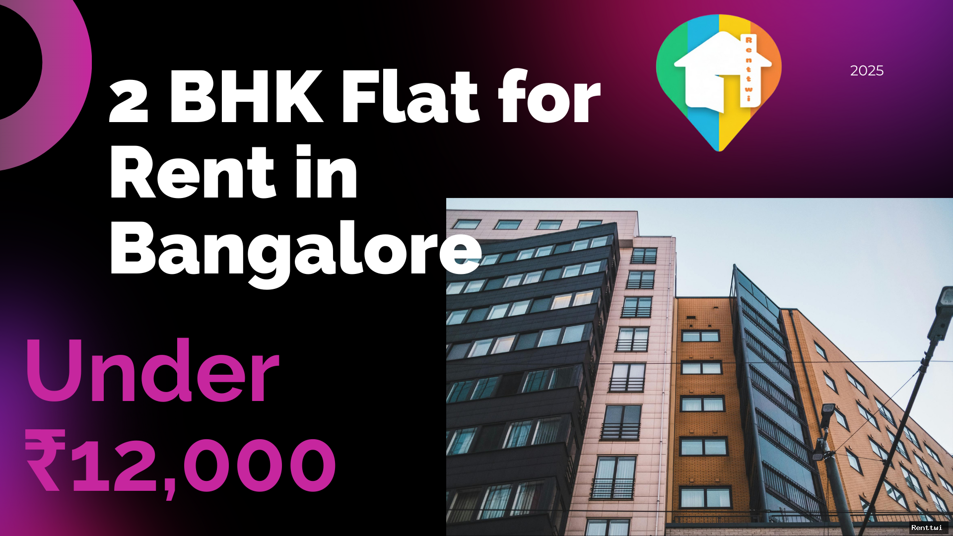 2 BHK Flat for Rent in Bangalore Under ₹12,000